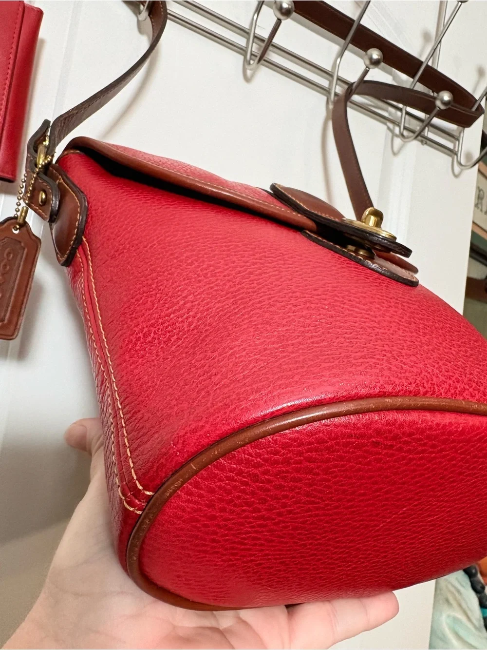❤️ 1993 Coach Sheridan Stewart Crossbody Bag + Vintage Key Case